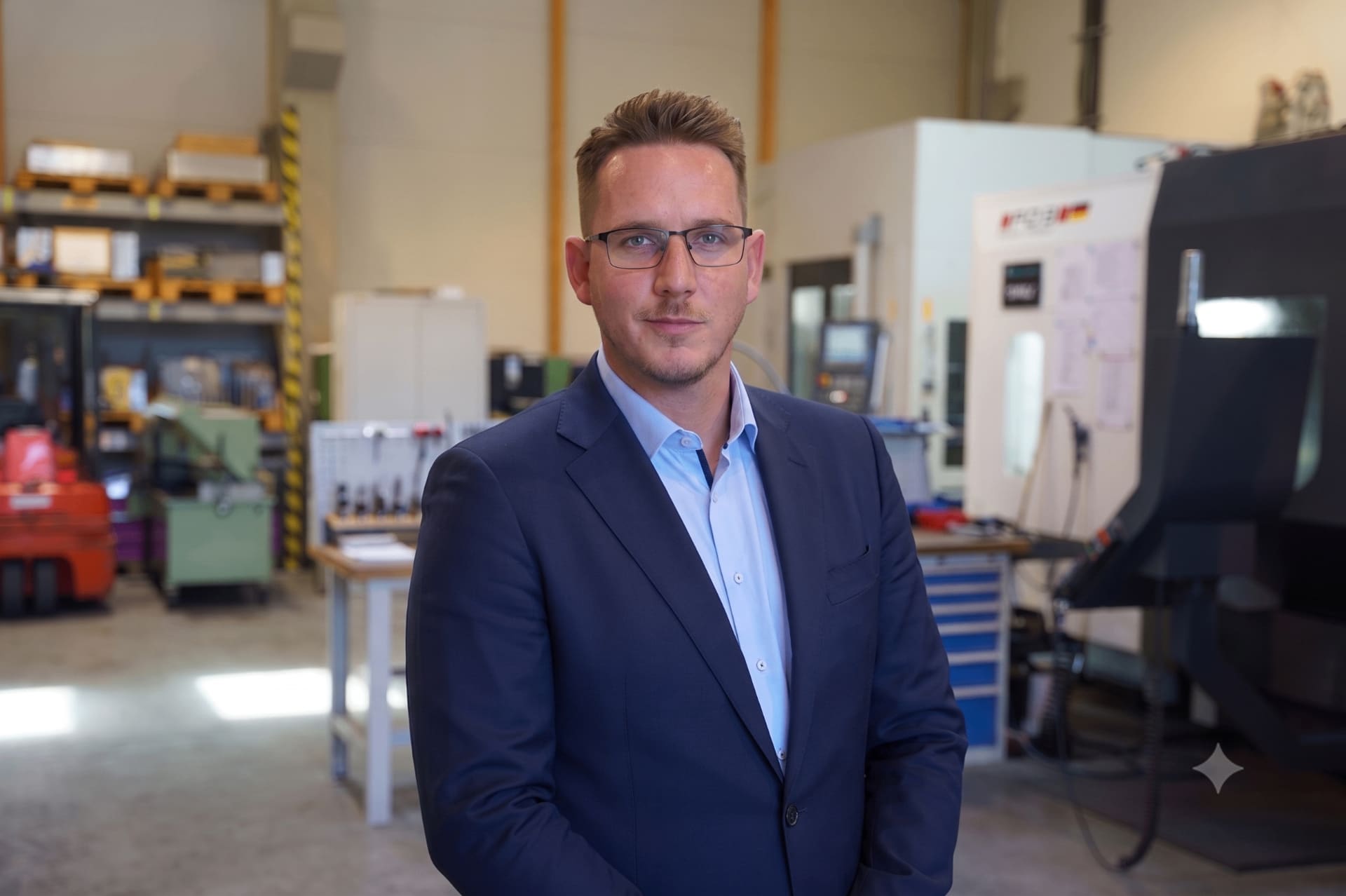 Ihr Ansprechpartner bei OptiCAMMS Formenbau in der Fertigungshalle
